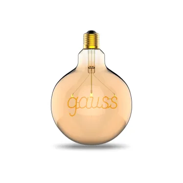Лампа светодиодная LED Filament G125 E27 2,5W Golden 200lm 2000K 1/20 | 175802003 | Gauss