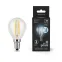 Лампа светодиодная Black LED Filament Шар E14 7W 580lm 4100K step dimmable | 105801207-S | Gauss