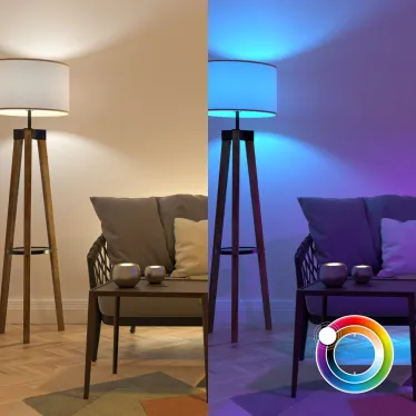 Лампа Светодиодная Smart Home RGBW E27 A60 8.5 Вт 2700-6500K 1/10/100 | 1170112 | Gauss