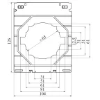 Трансформатор тока CT165 4000A, класс 0.2, 30ВА