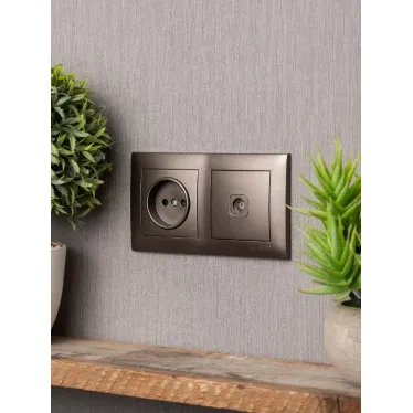 Валенсия Рамка 2-местная графит