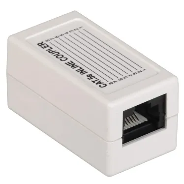 Адаптер проходной категория 5е UTP тип RJ45-RJ45 (8P8C) белый