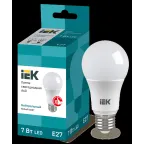 Лампа светодиодная A60 груша 7Вт 230В 4000К E27 IEK