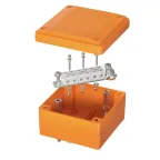                  Коробка пластиковая FS с гладкими стенками и клеммниками IP56 100х100х50мм 6р 450V 6A 4мм.кв
               