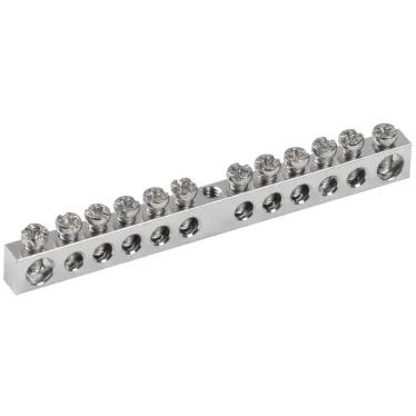 Шина PEN ''земля-ноль'' 6х9мм 12/1 Ni (12групп/крепеж по центру)