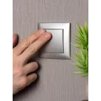 Валенсия лицевая панель выключателя 1-кл. 10А сталь