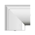 Угол плоский 90х50 мм серый металлик