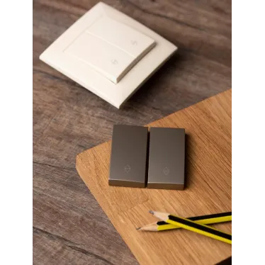 Валенсия лицевая панель выключателя 2-кл. проходного 10А кашемир