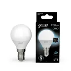 Лампа светодиодная LED 9.5Вт E14 220В 4100К Globe | 105101210 | Gauss