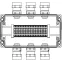 Взрывозащищенная клеммная коробка из алюминия TBE-A-14 -(20xCBC.4) -3x6018ANSBKGM2SB(A) - 3x6018ANSBKGM2SB(C)1Ex e IIC Т5 Gb / Ex tb IIIC T95°C Db IP66