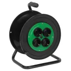 Катушка пластиковая RP-4e для подключения провода 4 розетки c заземлением