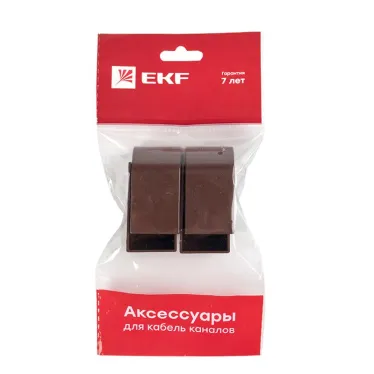 Заглушка (25х25) (4 шт) Plast под темное дерево