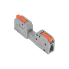 Клемма СМК 222-421R проходная разъемная 1 полюс серая 0,2-2,5/4мм2