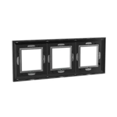 Рамка из металла, ''Avanti'', светло-серебристая, 6 модулей