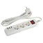 Удлинитель электрический U-3es-3m-USB c заземлением с выключателем 3 розетки + 3xUSBA 3м 10А
