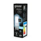 Лампа светодиодная LED 3,5Вт G9 AC220-240В 4100К Glass | 107809203 | Gauss