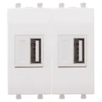 Avanti USB зарядное устройство ''Белое облако'', 2.1А, 2 модульное