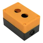 Корпус КП102 пластиковый 2 кнопки желтый