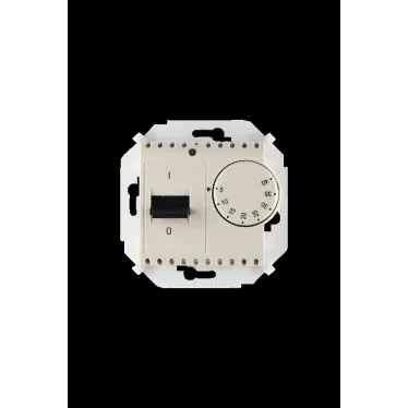 15 Регулятор для теплого пола с зондом 16А 230В 3600Вт 5-40 гр. IP20 слоновая кость