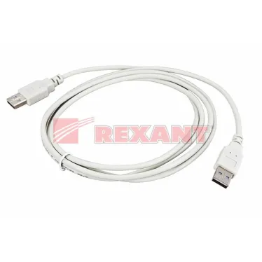 Кабель USB (шт. USB A - шт. USB A), 3м., серый