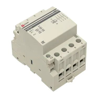 Контактор модульный КМ 32А 4NО (3 модуля) 24В АС PROxima