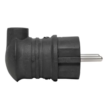 Вилка угловая каучуковая 230В 2P+PE 16A IP44 DIY