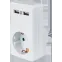 Адаптер NAD-USB02-1E-C-WH с/з 1 гн. USB2.1A