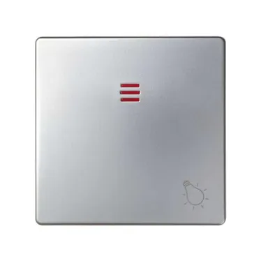 Клавиша с пиктограммой лампа для 75160-39, S82,82N алюминий