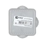 Коробка распаячная КМР-030-036 пылевлагозащитная, 4 мембранных ввода (65х65х50) розничный стикер PROxima