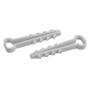 Дюбель-хомут для плоского кабеля 5-8мм белый (100шт.) (50/1500)