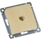 MASTER Розетка телефонная скрытой установки, в рамку, сосна