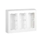 Блок настенный на 3 S-модуля Сима Про, поверхностный монтаж, белый