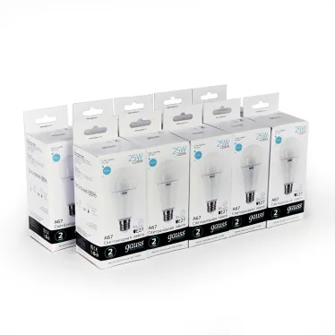 Лампа светодиодная LED 25 Вт 2100 лм 4100К А70 груша нейтральный E27 AC 220В Elementary Gauss