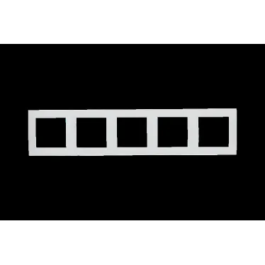 15 Рамка на 5 постов белый