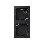 Рамка на 2 поста вертикальная 75х146 мм, S73L, графит