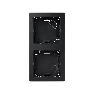 Рамка на 2 поста вертикальная 75х146 мм, S73L, графит