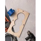 Шаблон для подрозетников c 3 отв. диам. 82 мм Expert