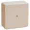 Коробка клеммная 75х75х20 слоновая кость IP20 КМ41212-02
