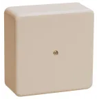 Коробка клеммная 75х75х20 слоновая кость IP20 КМ41212-02