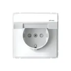 ARTGALLERY РОЗЕТКА с заз.со шт.с крышк, 16А, IP44, механизм, быстрозажимные клеммы, белый