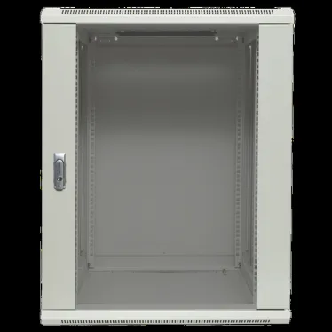 Шкаф настенный 19' TERACOM PRO 12U 600х450 мм дверь стеклянная с замком-ручкой серый