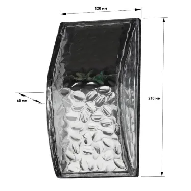 Фасадная подсветка Кристалл, на солнечной батарее, 3LED, 7lm ERAFS024-39
