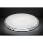 Светильник светодиодный ДБО-36w круглый матовый с эффектом Звездного неба регулировкой цветовой температуры 3000-6500К светового потока max 2900Лм и режима освещенности с пультом управления и таймером выключения