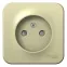 BLANCA О/У РОЗЕТКА без заземления со шторками ИЗОЛ.ПЛ., 16А, 250В, БЕЖЕВЫЙ