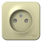 BLANCA О/У РОЗЕТКА без заземления со шторками ИЗОЛ.ПЛ., 16А, 250В, БЕЖЕВЫЙ