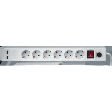 Фильтр сетевой NSP-USB-06-180-ESC-3x1 6 гнезд (1.8м)