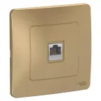 BLANCA скрытой установки розетка компьютерная RJ45, титан