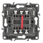 Выключатель двойной, 10АХ-250В, б.л., Эра12, слоновая кость,12-1004-02