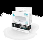 Лампа светодиодная LED 15 Вт 1080 лм 4100К таблетка нейтральный GX53 AC 220В Elementary Gauss