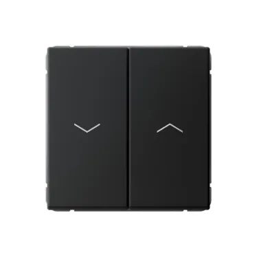 ARTGALLERY 2-клавишный выключатель для жалюзи, 2х сх.4, 10А, механизм, карбон